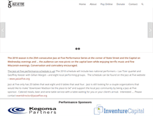 Tablet Screenshot of jazzatfive.org
